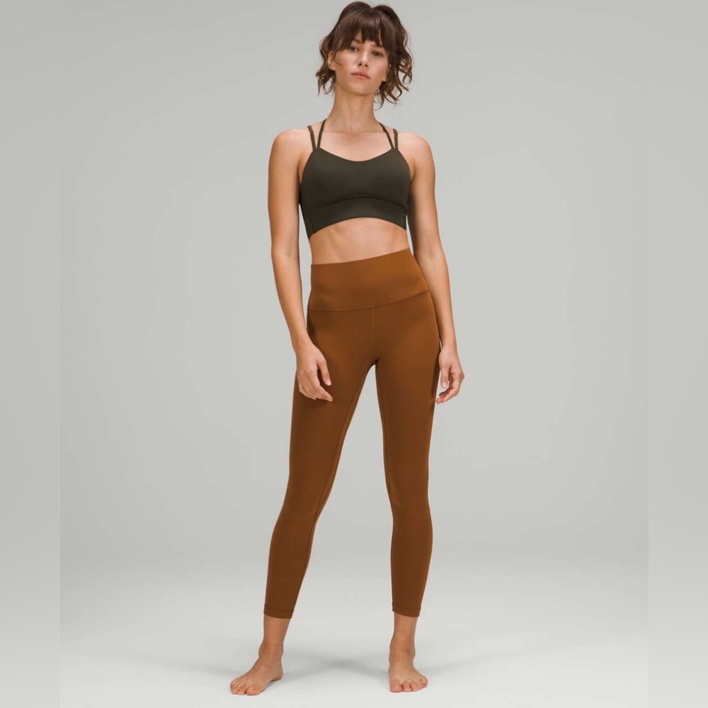 Lululemon Align HR 25” Copper-Brown High-Rise Performance Leggings Nulu Buttery
